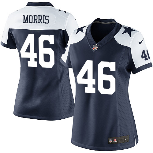 Women's Elite Alfred Morris Nike Jersey Navy Blue Alternate - #46 Throwback NFL Dallas Cowboys